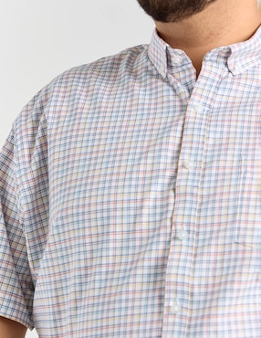Camisa casual Dioro de algodón manga corta para hombre