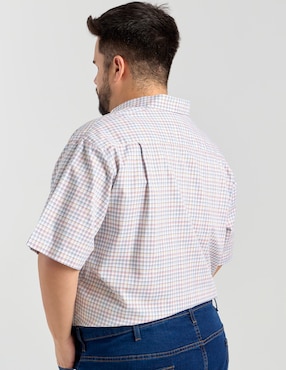 Camisa casual Dioro de algodón manga corta para hombre