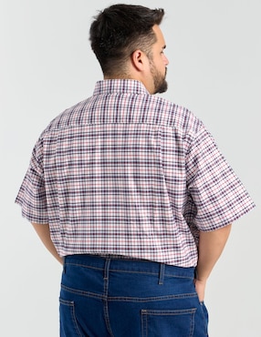 Camisa casual Dioro de algodón manga corta para hombre