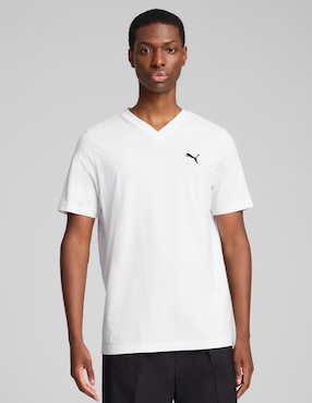 Playera Puma ESS VNeck Tee cuello V para hombre