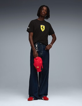 Playera Puma Motorsport Ferrari Colored Shield Tee cuello redondo para hombre