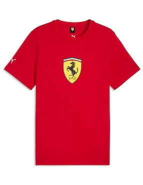 Playera Puma Motorsport Ferrari Colored Shield Tee cuello redondo para hombre