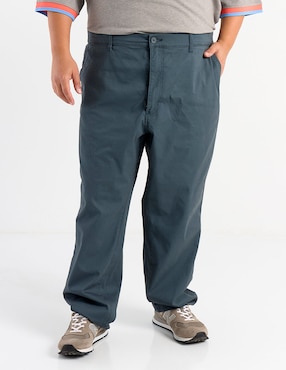 Pantalón chino recto Ferrioni de algodón para hombre