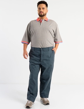 Pantalón chino recto Ferrioni de algodón para hombre