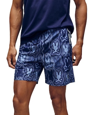 Traje de baño Psycho Bunny con bolsillos para hombre