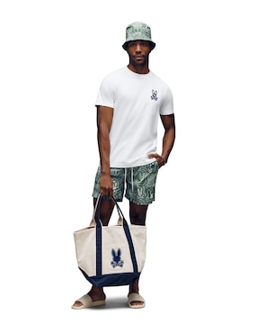 Traje de baño Psycho Bunny con bolsillos para hombre