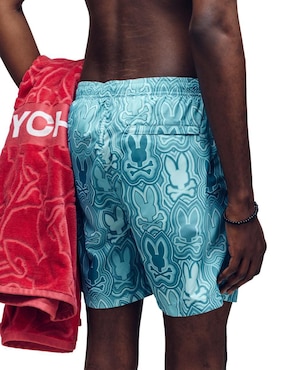 Traje de baño Psycho Bunny con bolsillos para hombre