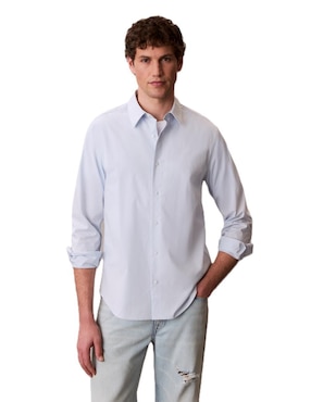 Camisa casual Calvin Klein manga larga para hombre