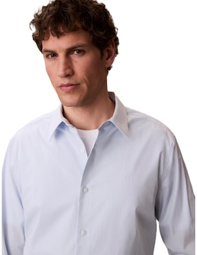 Camisa casual Calvin Klein manga larga para hombre