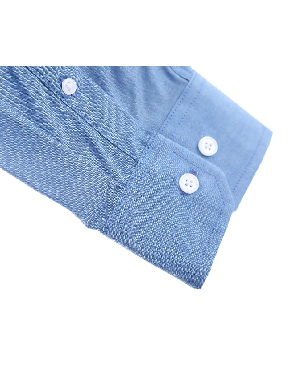 Camisa casual de algodón manga larga para hombre 8