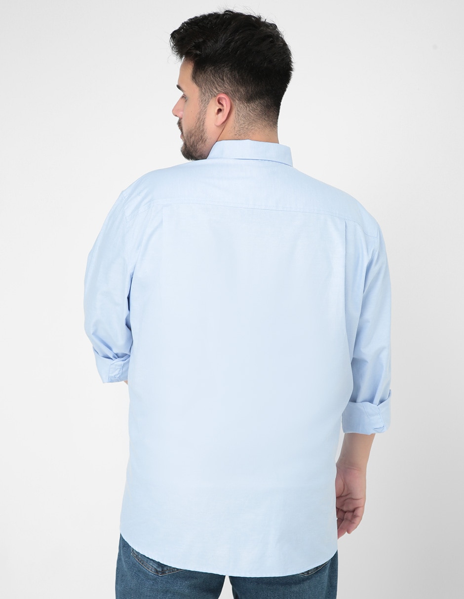 Camisa casual de algodón manga larga para hombre 2