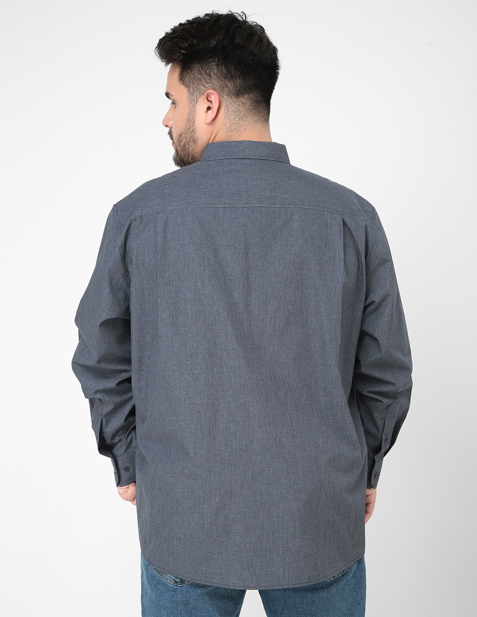 Camisa casual de algodón manga larga para hombre 3