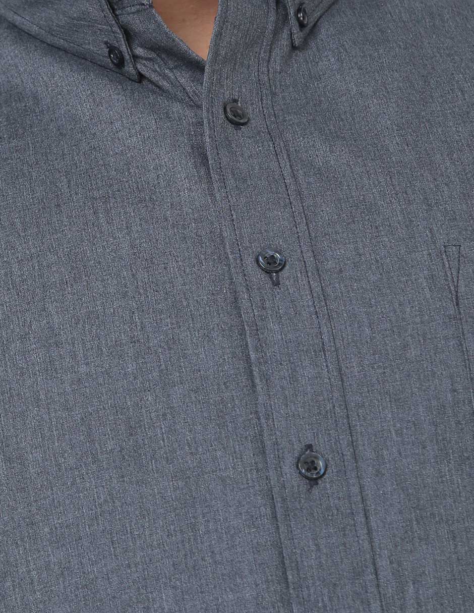 Camisa casual de algodón manga larga para hombre 4