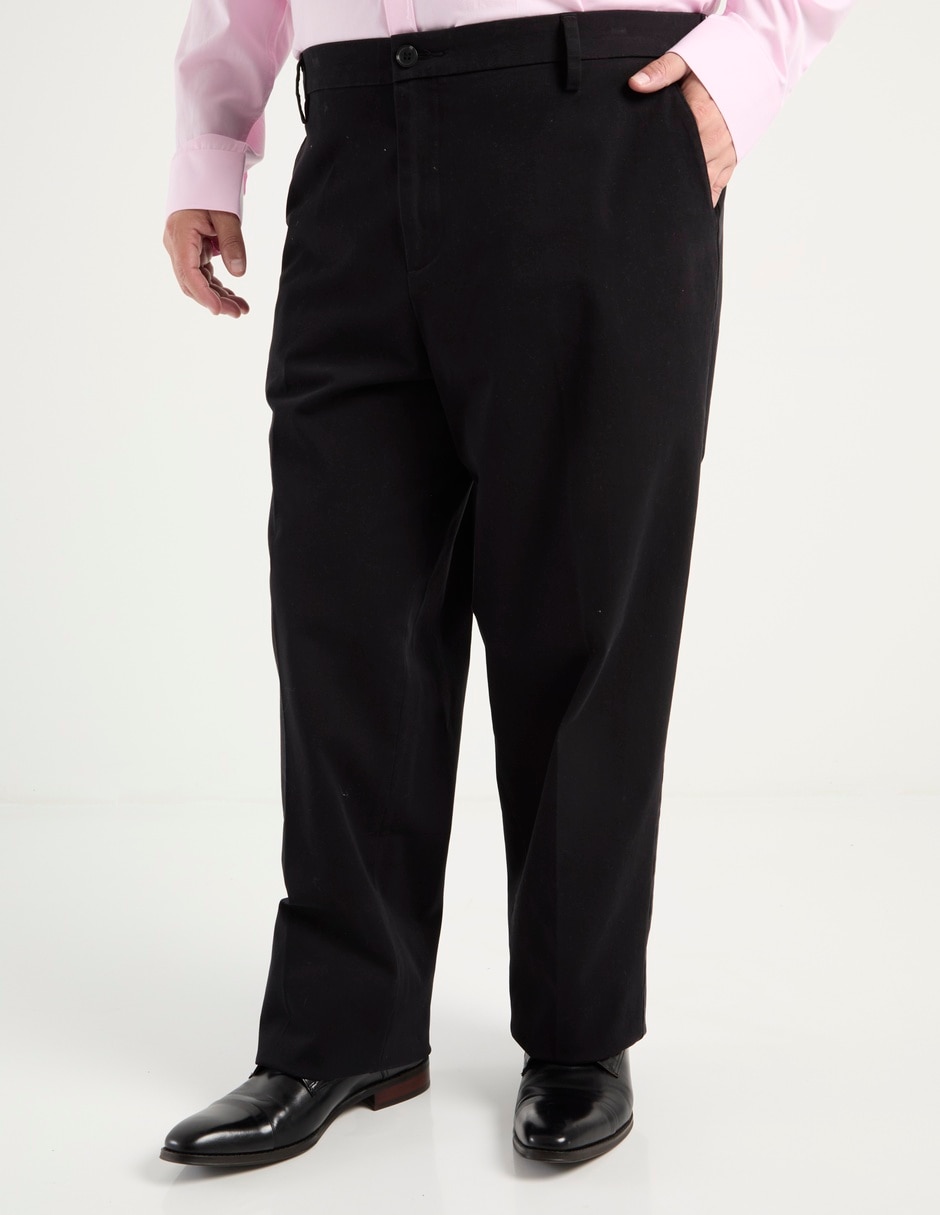 Pantalón de vestir regular de algodón para hombre 1