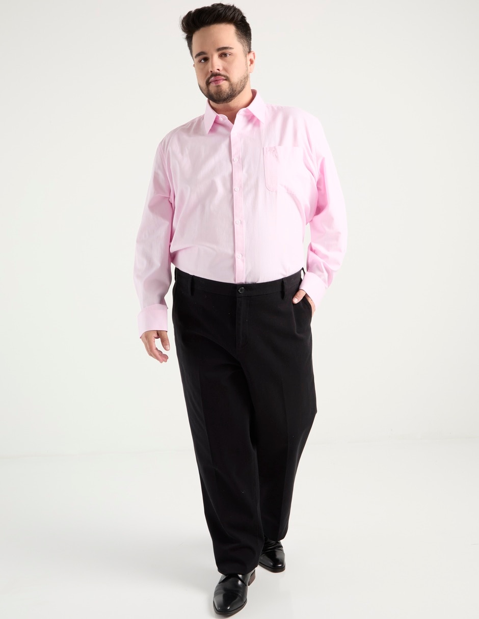 Pantalón de vestir regular de algodón para hombre 3