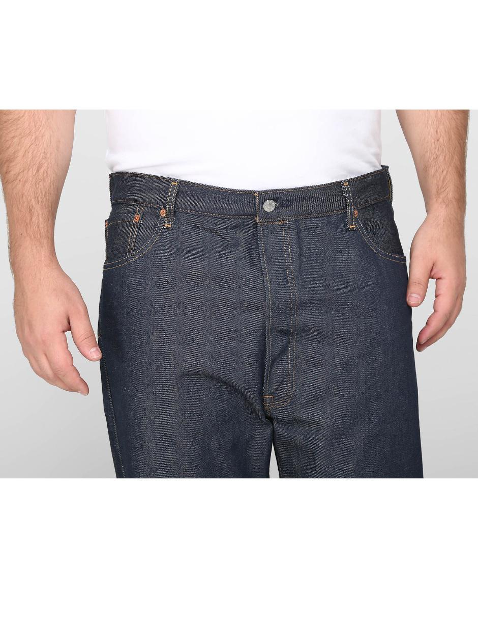 Jeans straight 501 lavado obscuro para hombre 4