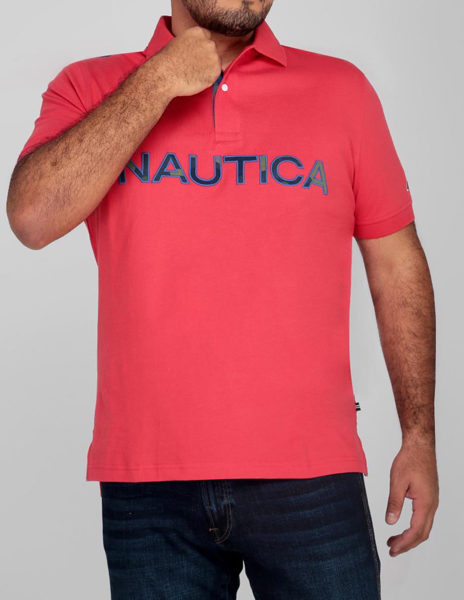 Playera polo Nautica coral logotipo en Liverpool