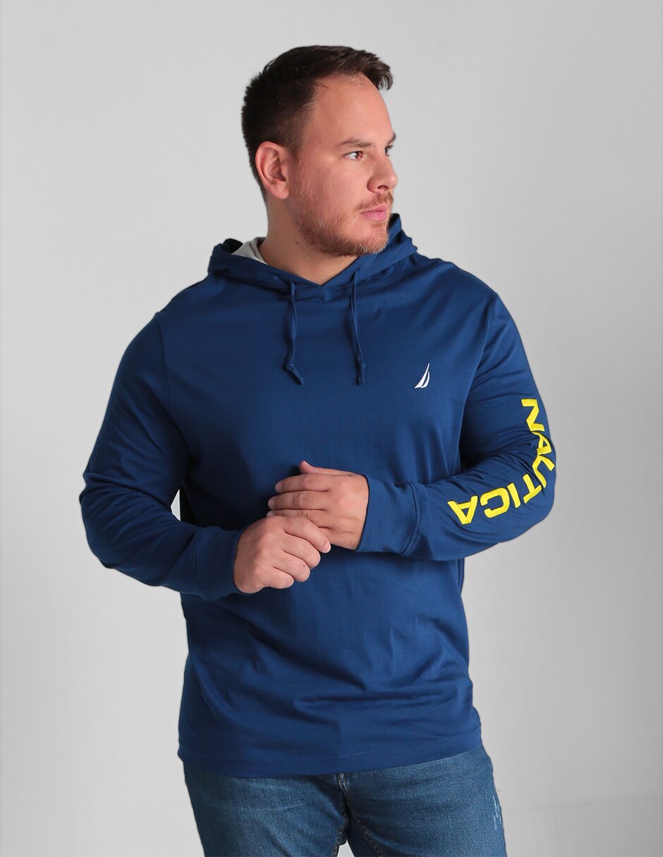 Sudadera Nautica cuello redondo estampada con capucha en Liverpool