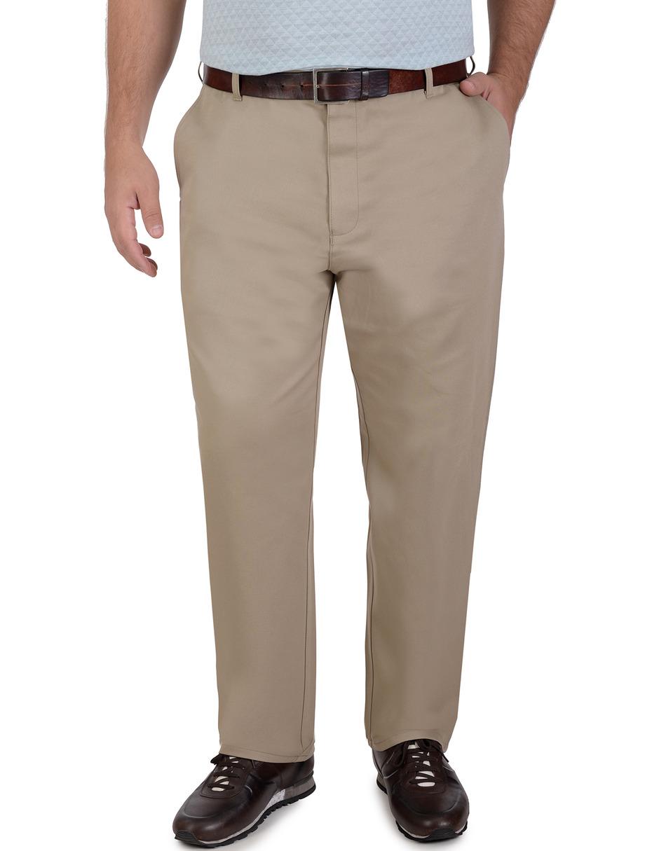 Pantalón chino recto de algodón para hombre