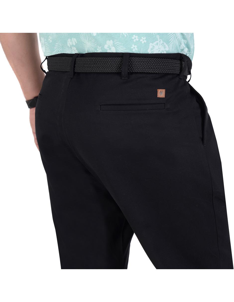 Pantalón chino recto de algodón para hombre 4