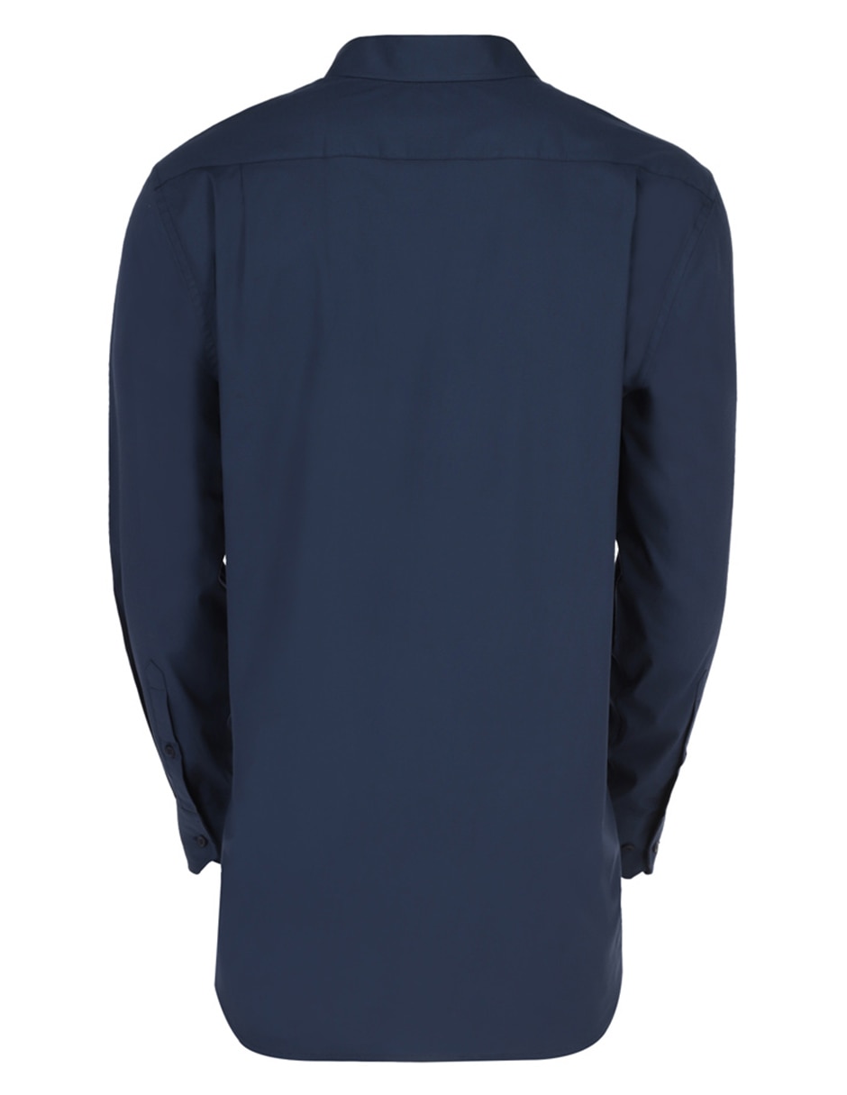 CAMISA NAUTICA M01105, 1X, AZUL MARINO