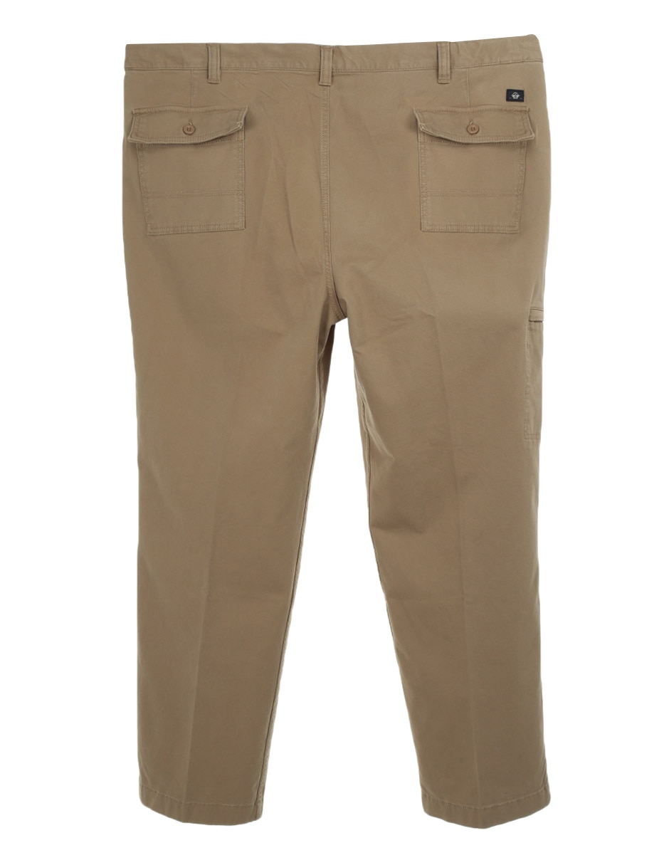 Pantalón casual regular recto de algodón para hombre 2