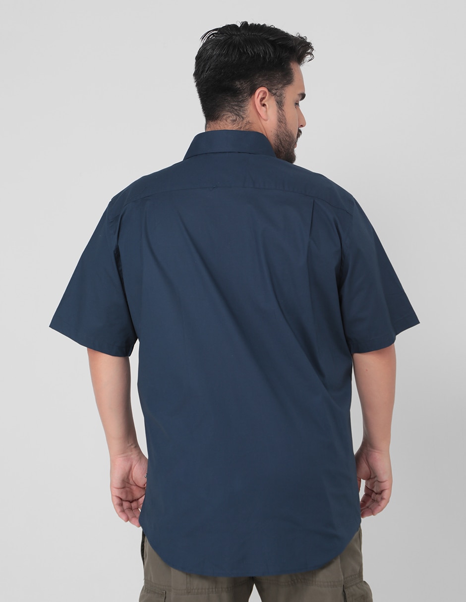 CAMISA NAUTICA M01102, 1X, AZUL MARINO