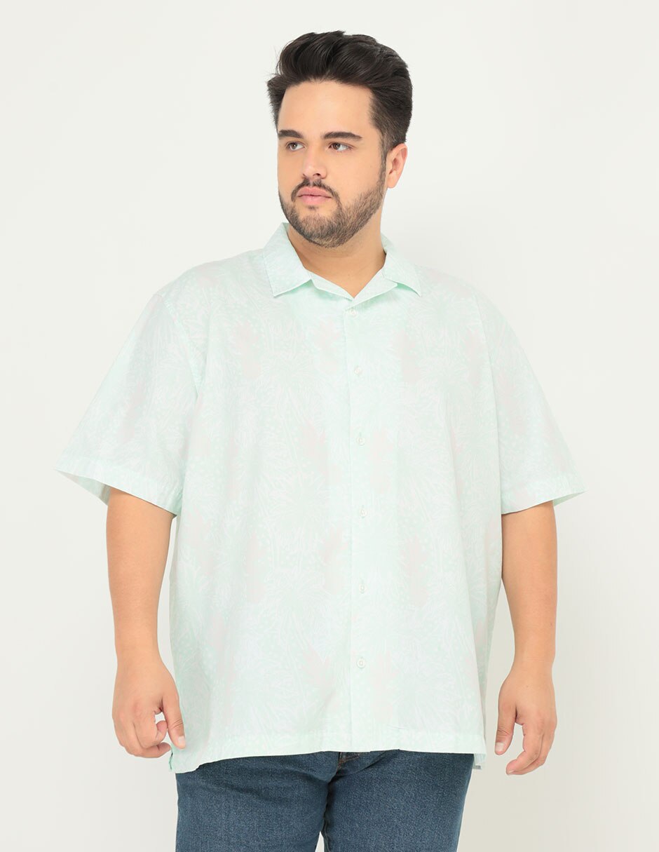 Camisa casual de algodón manga corta para hombre 1