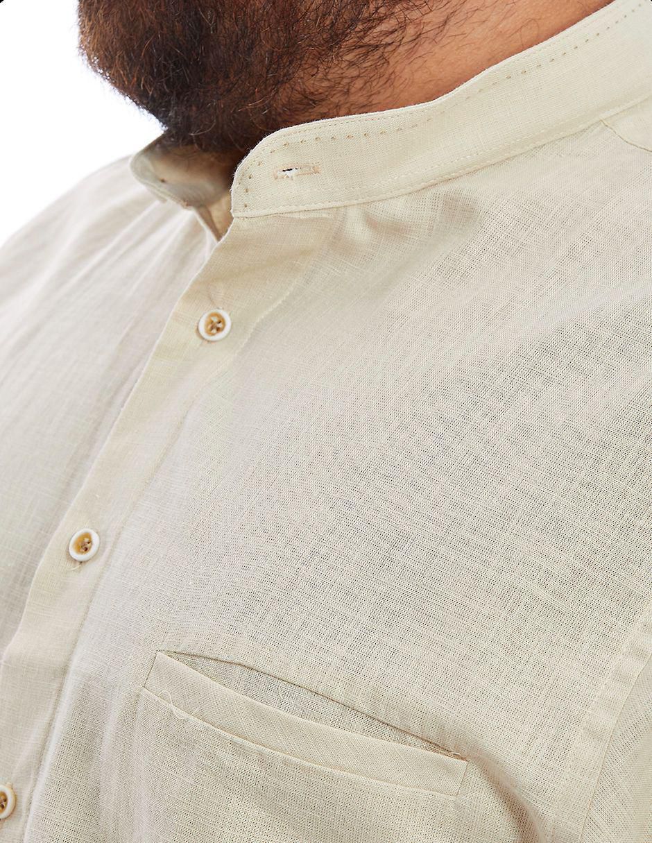 Camisa casual manga larga para hombre 4