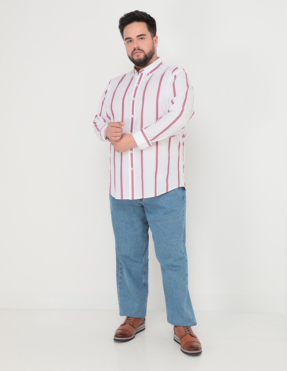 Jeans straight Regent Street lavado claro para hombre 3