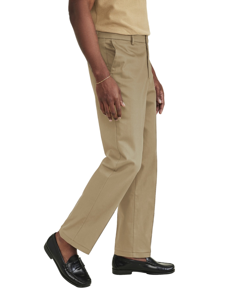 Pantalón chino regular de algodón para hombre 2