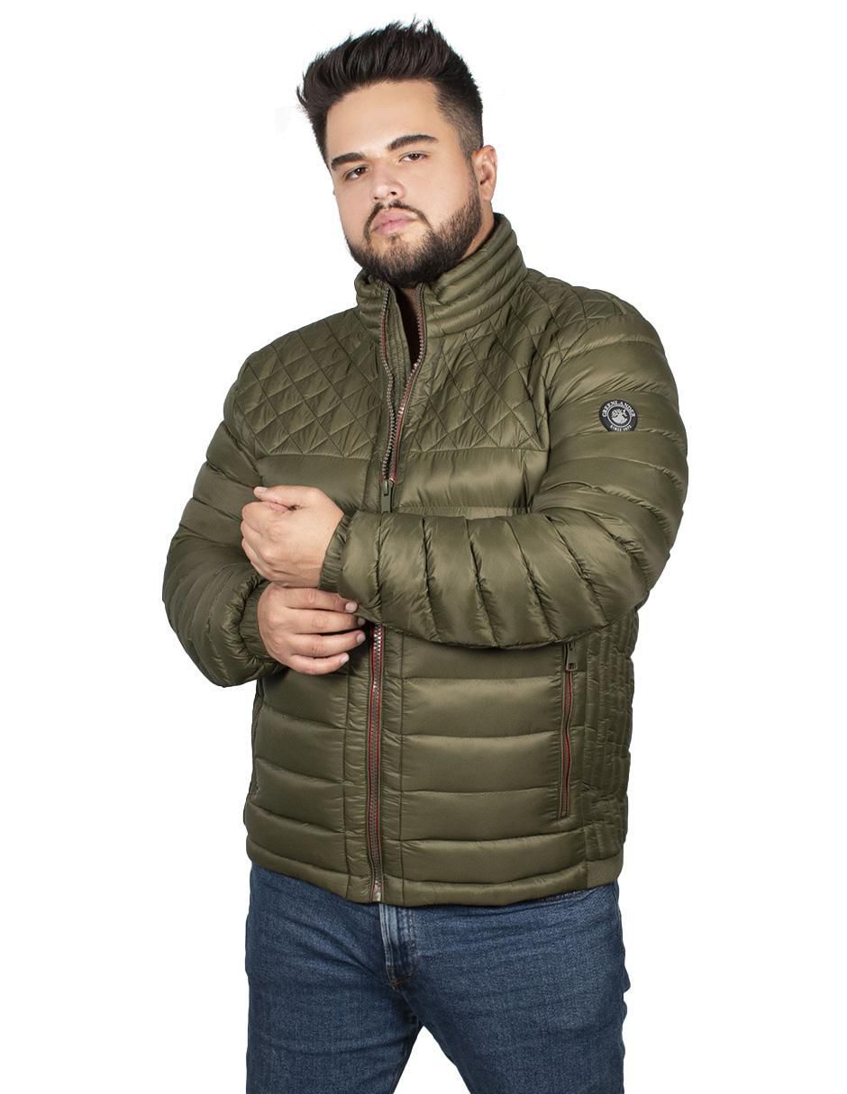 "chamarra" greenlander no "de" poliéster cuello a contraste "para hombre"