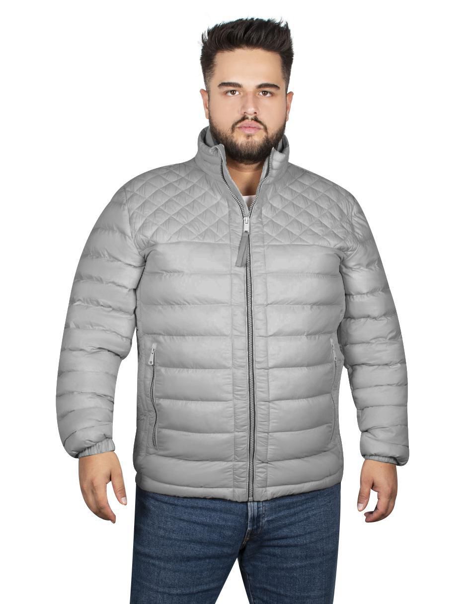 Chamarra casual cuello a contraste para hombre Chamarra casual cuello a contraste para hombre