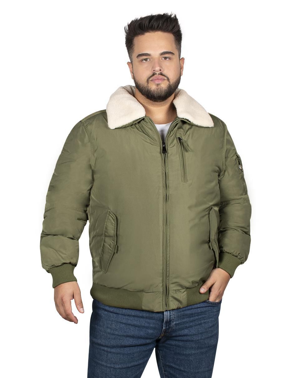 Chamarra impermeable con bolsillos para hombre