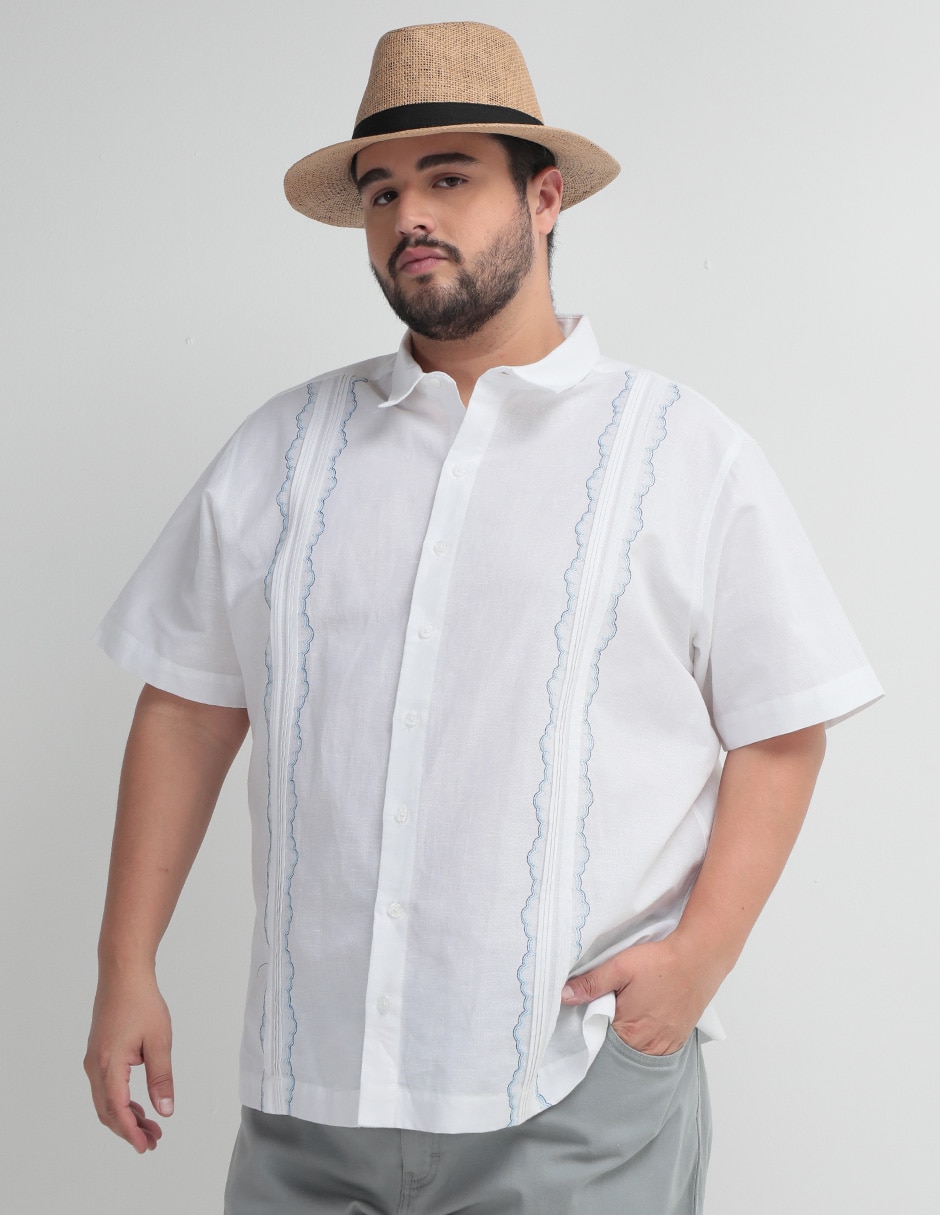 Guayabera manga corta para hombre 2
