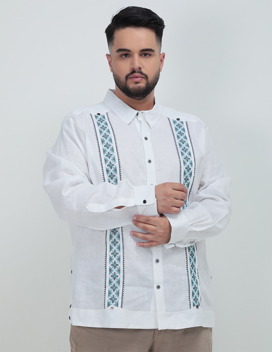 Guayaberas manga larga para hombre deals