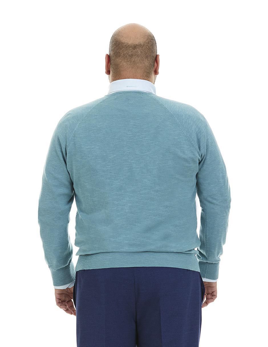 Suéter cuello V para hombre 3