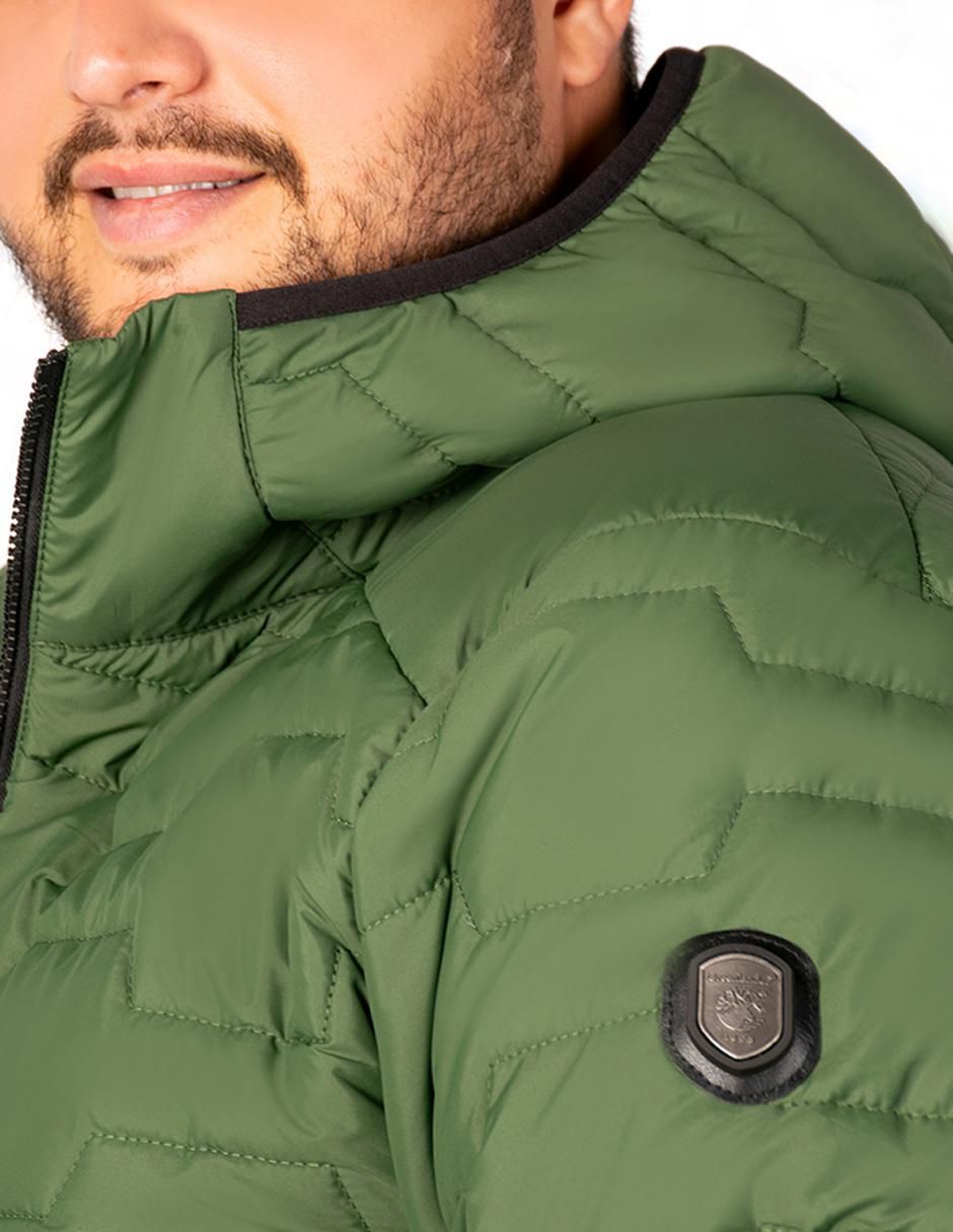 Chamarra acolchada capitonada para hombre 4