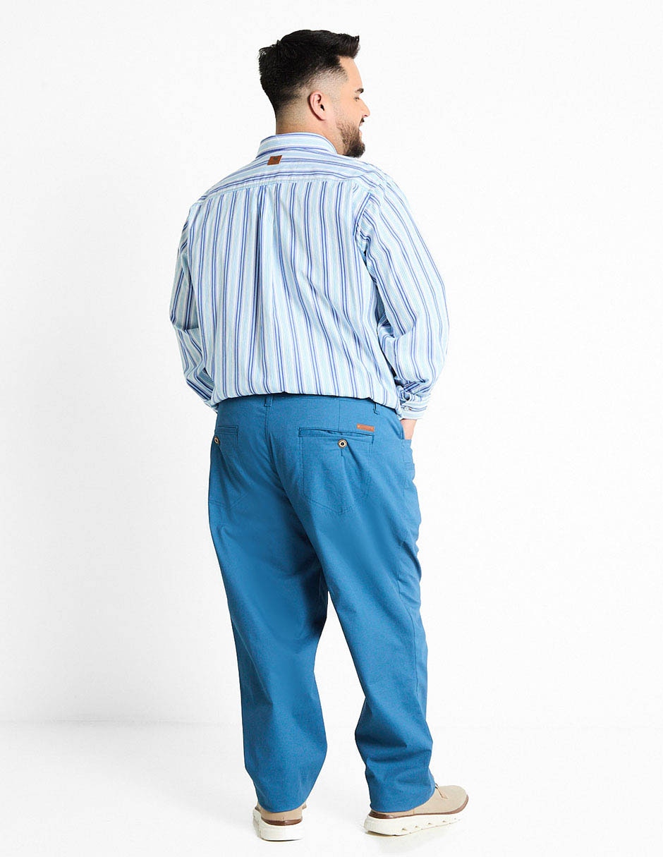 Pantalón recto de algodón para hombre 2