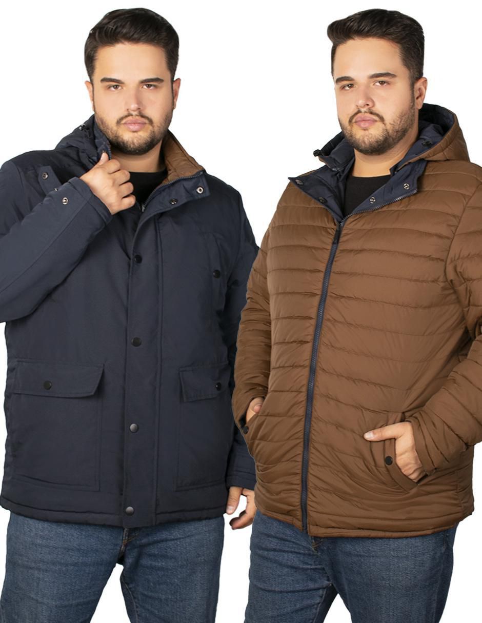 "chamarra" acolchada greenlander repelente al agua "de" poliéster reversible "para hombre"