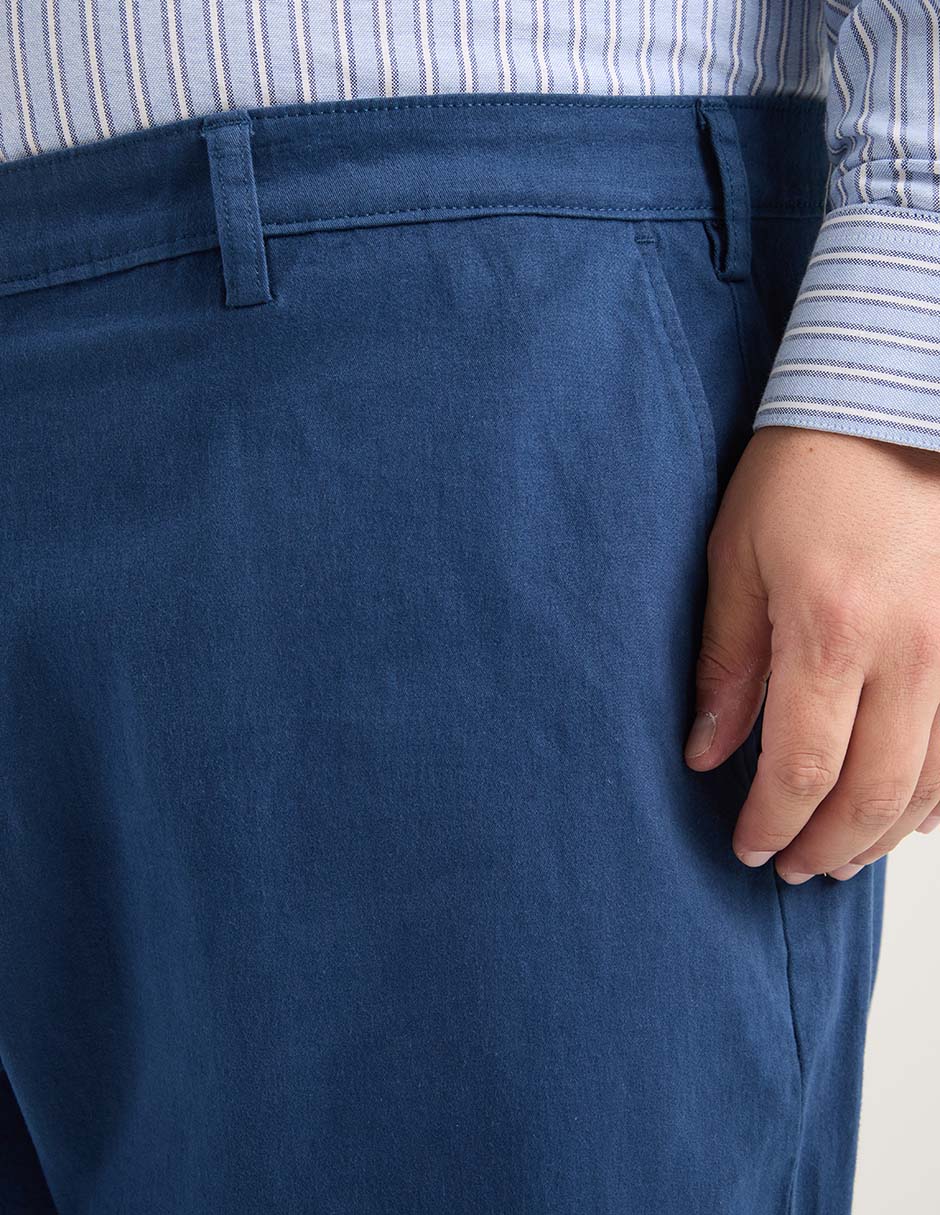 Pantalón recto de algodón para hombre 4