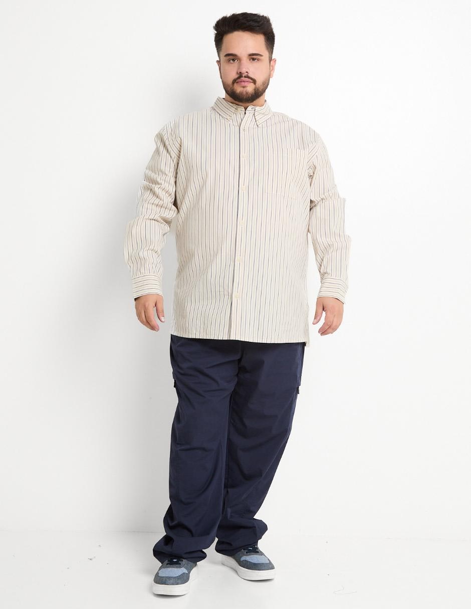 Camisa casual de algodón manga larga para hombre 3