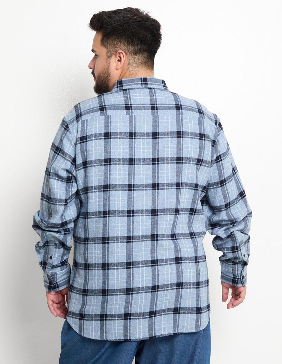 Camisa casual de algodón manga larga para hombre 2