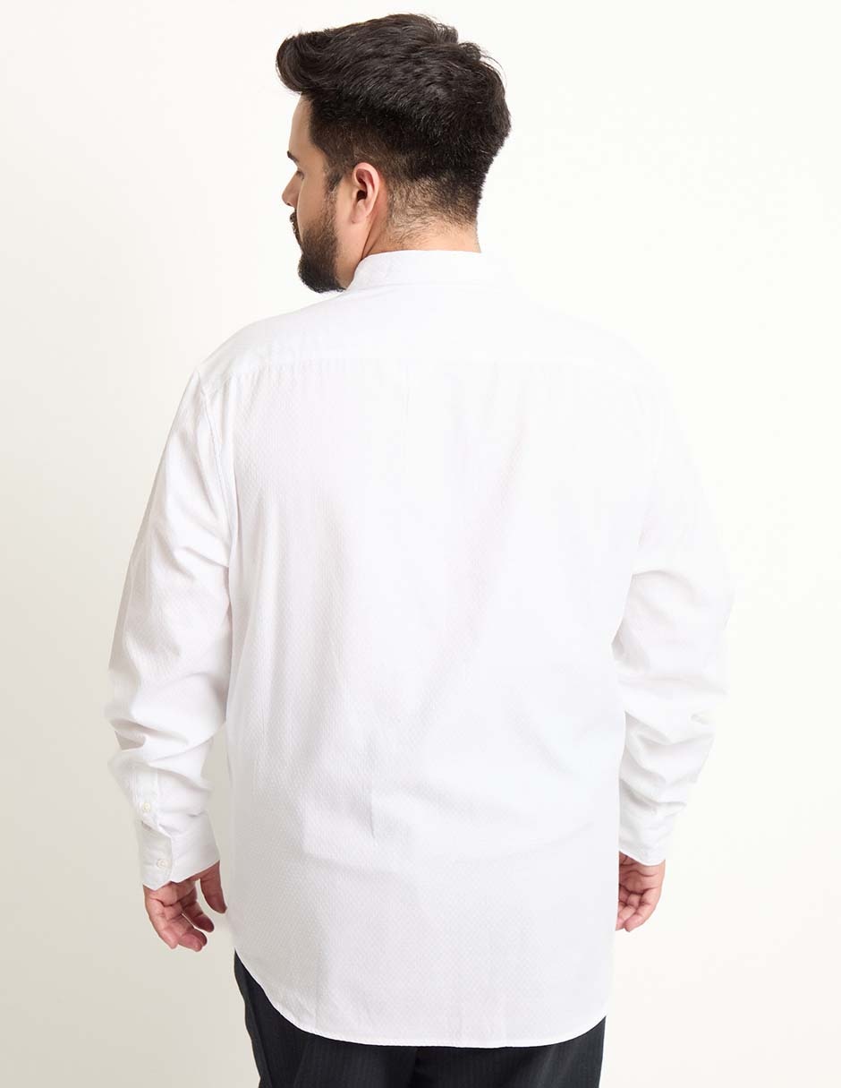 Camisa casual de algodón manga larga para hombre
