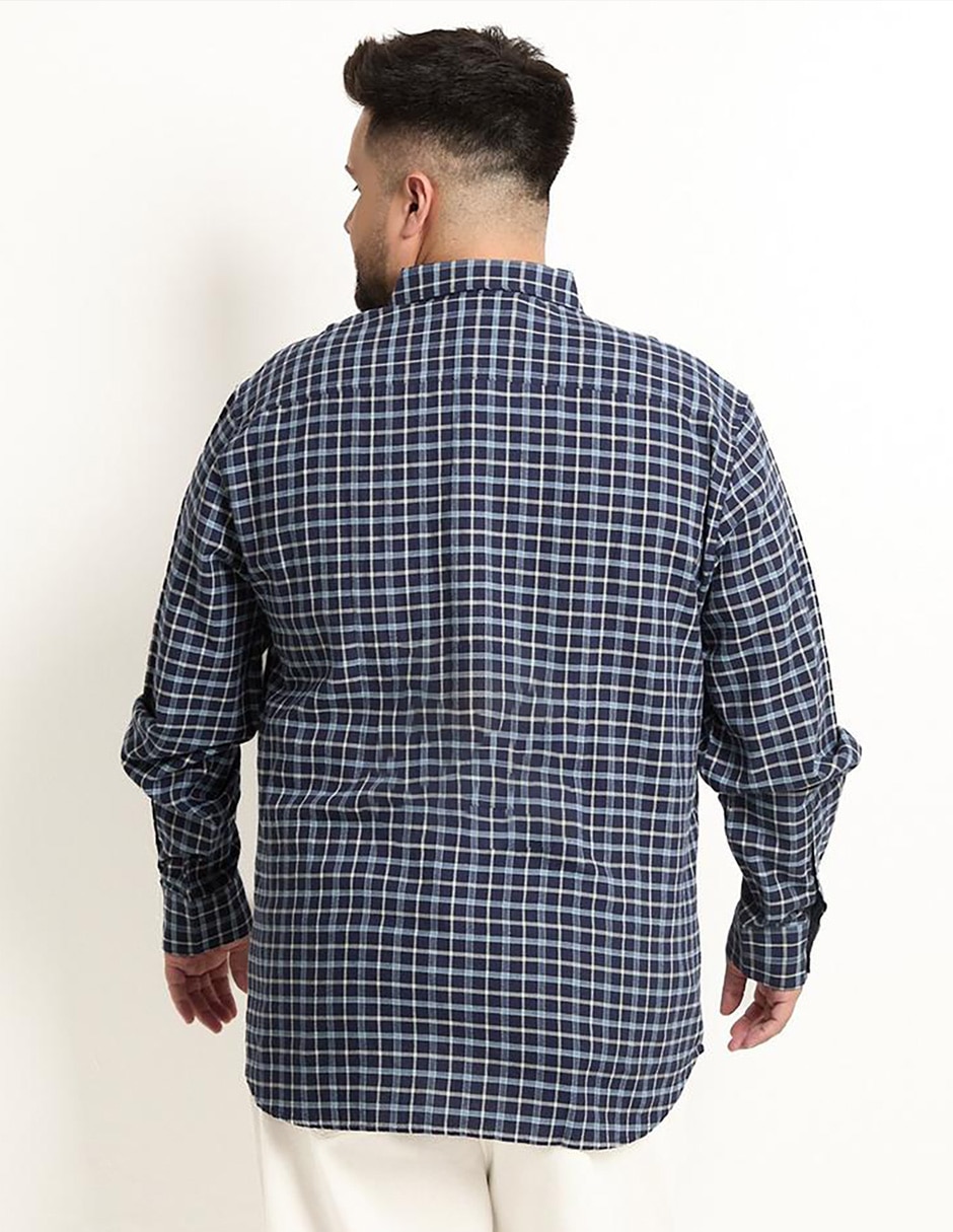 Camisa casual de algodón manga larga para hombre 2
