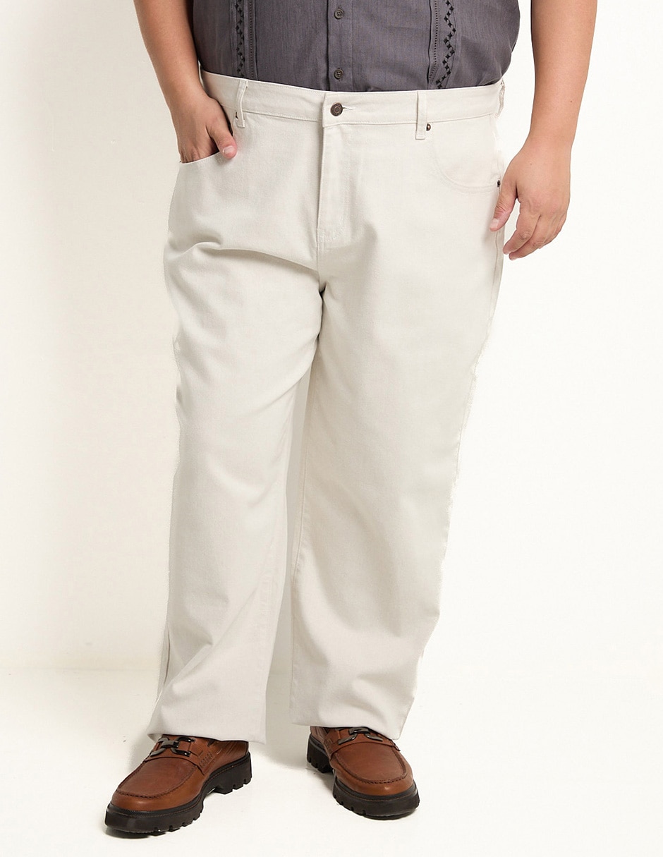 Pantalón recto de algodón para hombre Pantalón recto de algodón para hombre