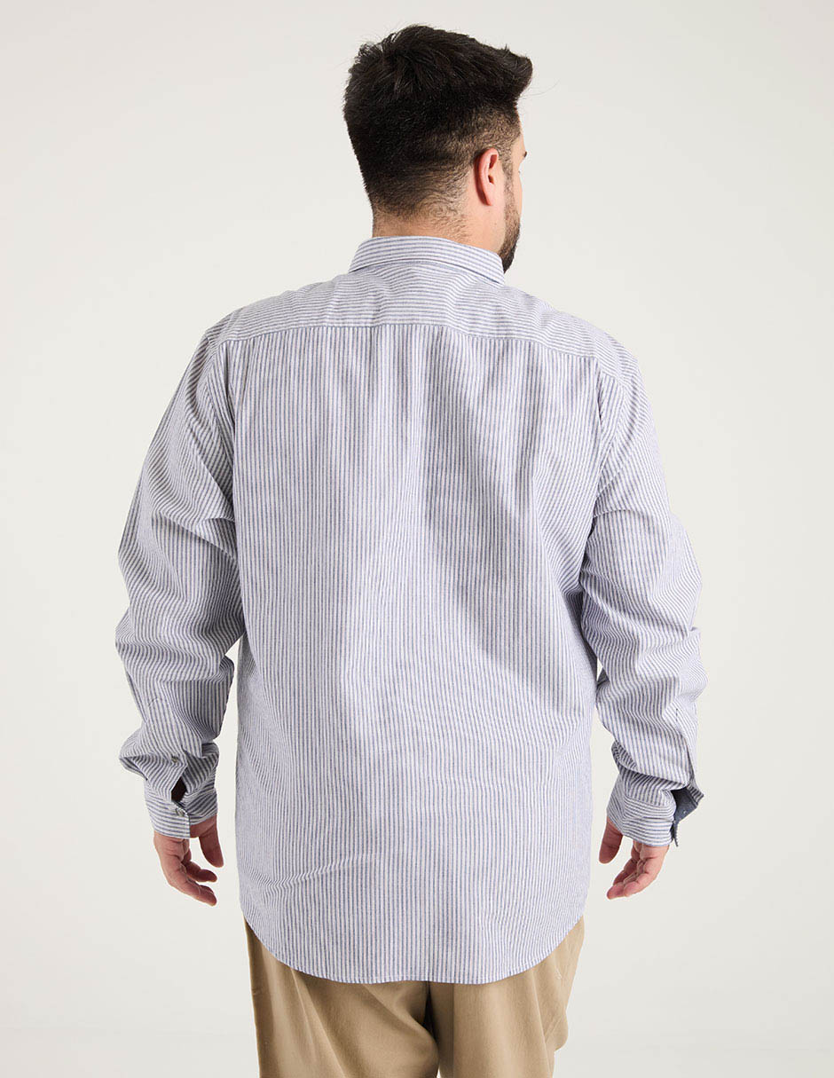 Camisa casual manga larga para hombre 2