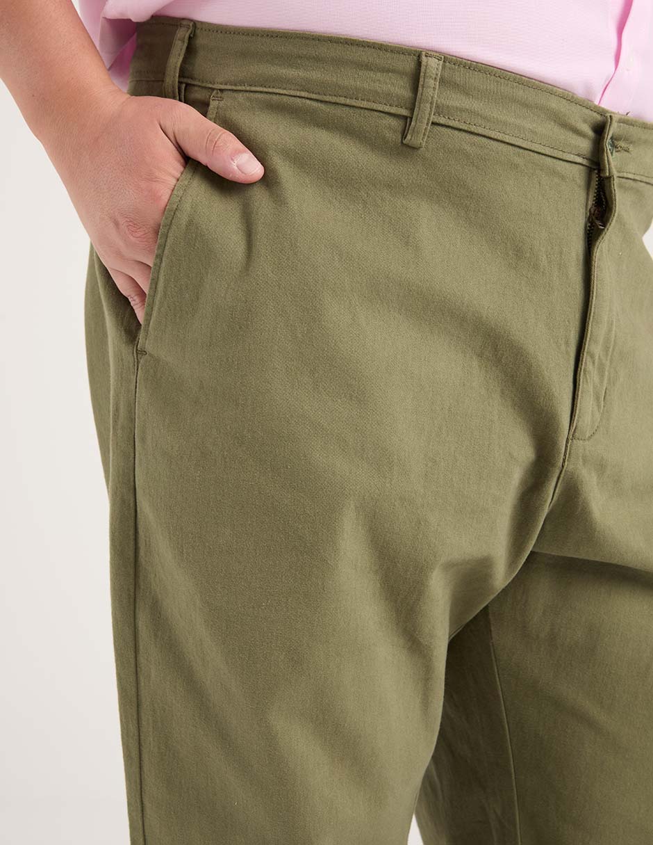Pantalón recto de algodón para hombre 4