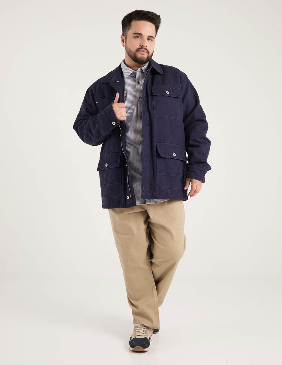 Chamarra con bolsillos para hombre 3