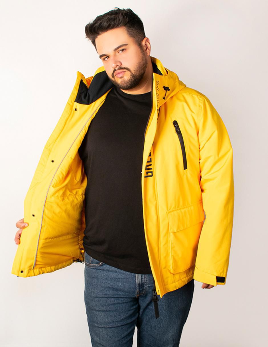 "chamarra" parka greenlander repelente al agua "de" poliéster con capucha "para hombre"